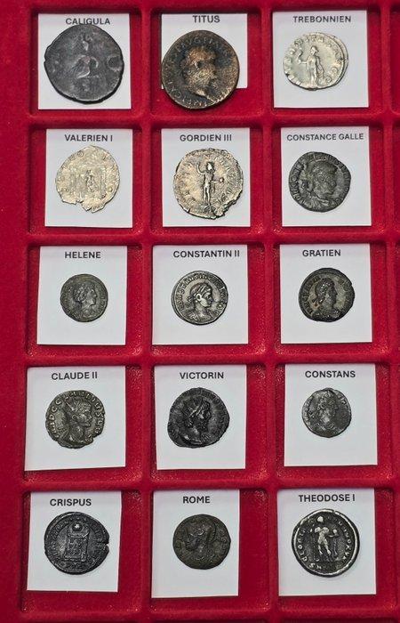 Romeinse Rijk Lot du 15 monnaies 1er au 4ieme Siècle AD, Postzegels en Munten, Munten | Europa | Niet-Euromunten
