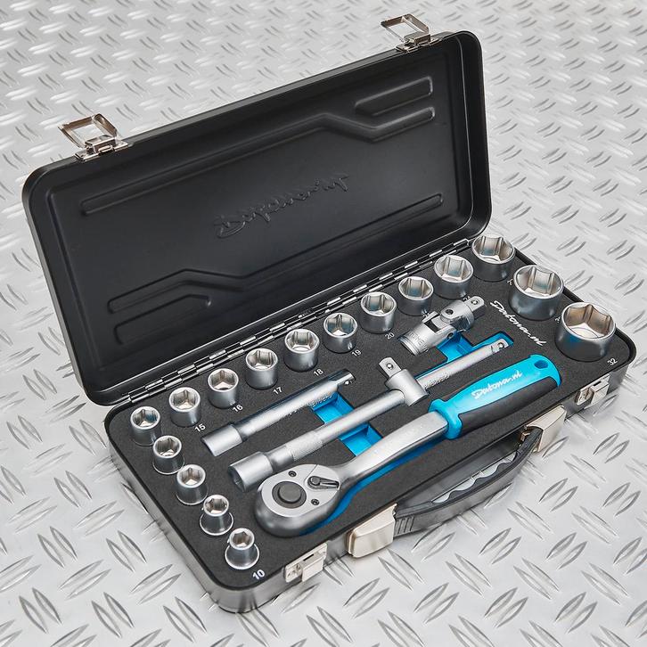 Datona Dopsleutelset Datona 10 t/m 32mm met  1/2 ratel -, Doe-het-zelf en Bouw, Gereedschap | Handgereedschap, Ophalen of Verzenden