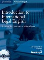 Introduction to International Legal English Students Book, Amy Krois-Lindner, Matt Firth, Verzenden