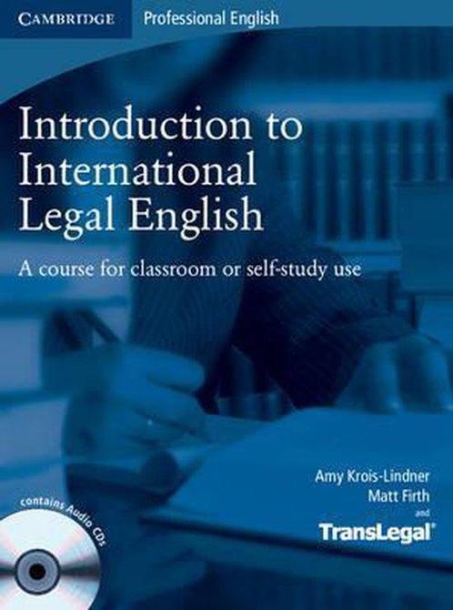 Introduction to International Legal English Students Book, Livres, Livres Autre, Envoi