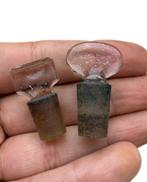 Curieuze Victoriaanse glazen stopfen uit oud glas (ook, Antiek en Kunst