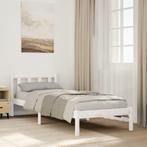 vidaXL Bedframe extra lang zonder matras grenenhout wit, Huis en Inrichting, Slaapkamer | Bedden, Verzenden, Nieuw