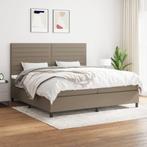 vidaXL Sommier à lattes de lit avec matelas Taupe, Verzenden, Neuf