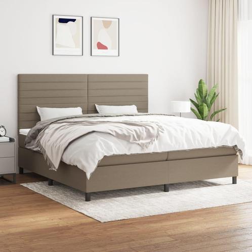 vidaXL Sommier à lattes de lit avec matelas Taupe, Maison & Meubles, Chambre à coucher | Lits, Neuf, Envoi