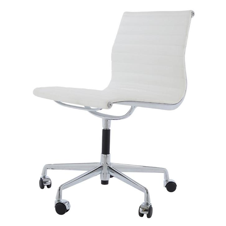 Vergaderstoel EA105 Leder wit, Maison & Meubles, Bureaux, Envoi