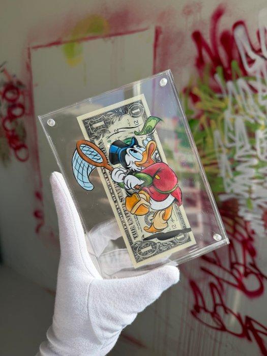 Alan Stefanov (1999) - Hunting the Dollar 1 dollar bill -, Antiquités & Art, Art | Peinture | Moderne