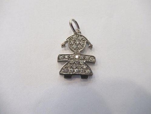 Pendentif - 18 carats Or blanc - 0.50ct. tw. Diamant, Handtassen en Accessoires, Antieke sieraden