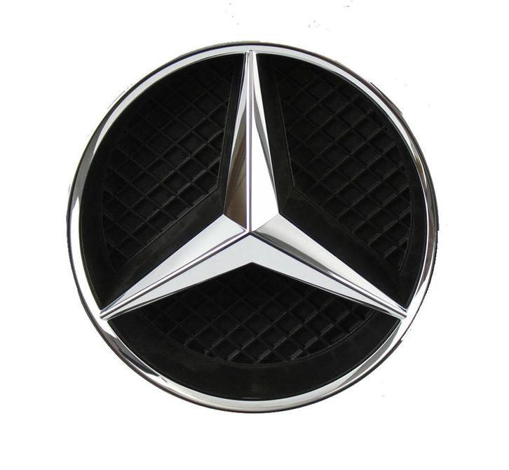 ORIGINAL MERCEDES EMBLEM MIT GRUNDTRÄGER PASST FÜR GCP GRILL, Auto diversen, Auto-accessoires, Verzenden