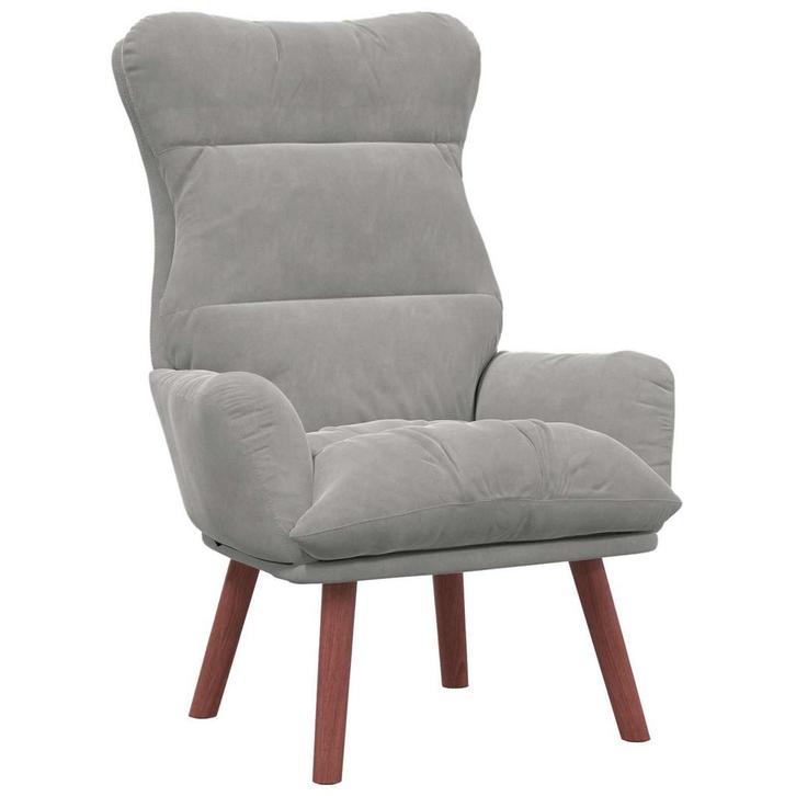 Chique Relaxstoel Grijs | Tweede Kansje | OP = OP!, Huis en Inrichting, Fauteuils, 75 tot 100 cm, Minder dan 75 cm, Nieuw, Stof