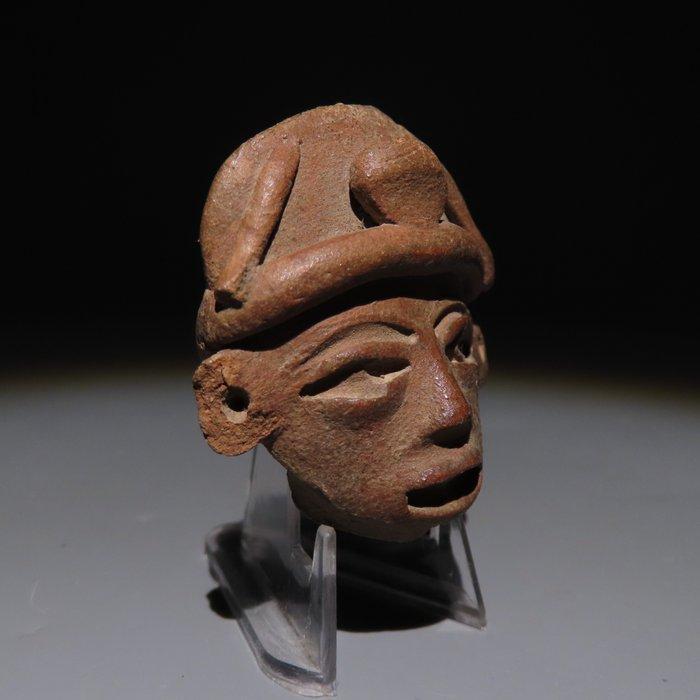 Teotihuacán, Mexico Terracotta Fragment figuur. 100-600, Verzamelen, Mineralen en Fossielen