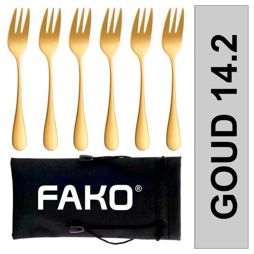 Fako Bijoux® - Gebaksvork / Dessertvork Classic - Vorkjes -, Maison & Meubles, Cuisine | Couverts, Envoi