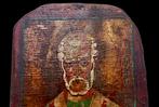 Icoon - Gregorius Thaumaturgus - Hout - Handgeschilderd - 26, Antiek en Kunst