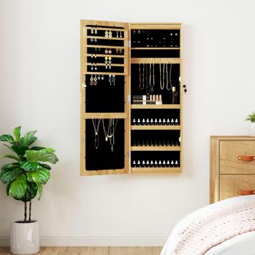 vidaXL Sieradenkast met spiegel en LED wandgemonteerd, Huis en Inrichting, Woonaccessoires | Spiegels, Verzenden, Nieuw