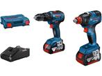 BOSCH BLAUW GSB 18V-55 - Accu schroef-klopboormachine - 55, Doe-het-zelf en Bouw, Gereedschap | Boormachines, Verzenden, Zo goed als nieuw