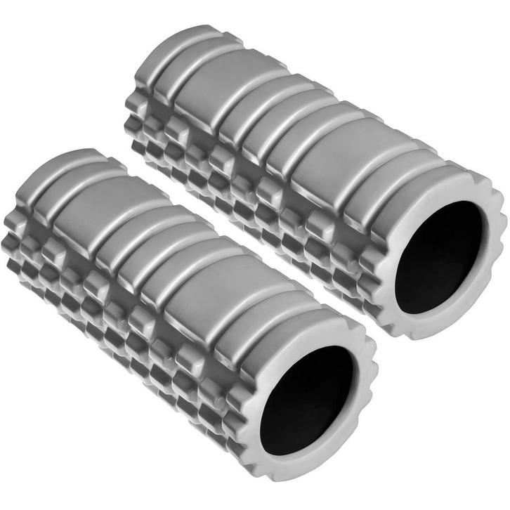 tectake Fasciaroller massagerol - grijs, Set van 2, Sport en Fitness, Overige Sport en Fitness, Verzenden