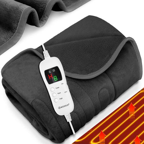 KESSER® XXL Elektrische Warmtedeken - 200x180cm - Donkergrij, Huis en Inrichting, Overige Huis en Inrichting, Verzenden