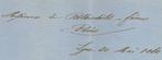 Frankrijk 1860 - Zeldzame zakelijke brief aan „de Rothschild