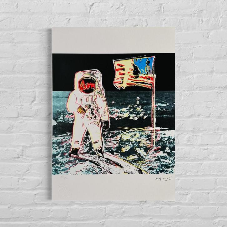 Genummerde Editie ANDY WARHOL Moonwalk, Antiek en Kunst, Kunst | Litho's en Zeefdrukken, Verzenden