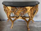 Console - Bois, Marbre - Console baroque - H : 98 cm, Antiquités & Art