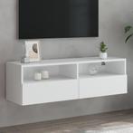 vidaXL Tv-wandmeubel 100x30x30 cm bewerkt hout wit, Huis en Inrichting, Kasten |Televisiemeubels, Verzenden, Nieuw