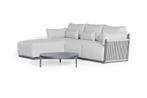 Suns Sorrento chaise longue loungeset soft grey rechts |