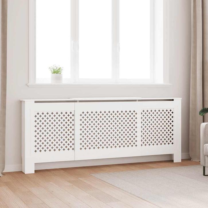 vidaXL Radiatorombouw 205 cm MDF wit, Doe-het-zelf en Bouw, Verwarming en Radiatoren, Nieuw, Verzenden