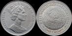 Isle of Man 1 crown 1986 Worldcup Mexico koper-nikkel, Postzegels en Munten, Verzenden
