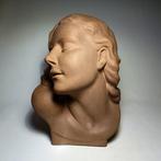 László Donáth - Buste, Art Deco Lady - 32 cm - Keramiek