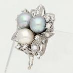 Hanger - 14 karaat Witgoud, Sluiting voor Parelsnoer Diamant, Handtassen en Accessoires