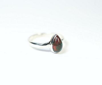 Zwarte Chalama Opal Ring / Cabochon / nieuw- 2.25 g - (1)