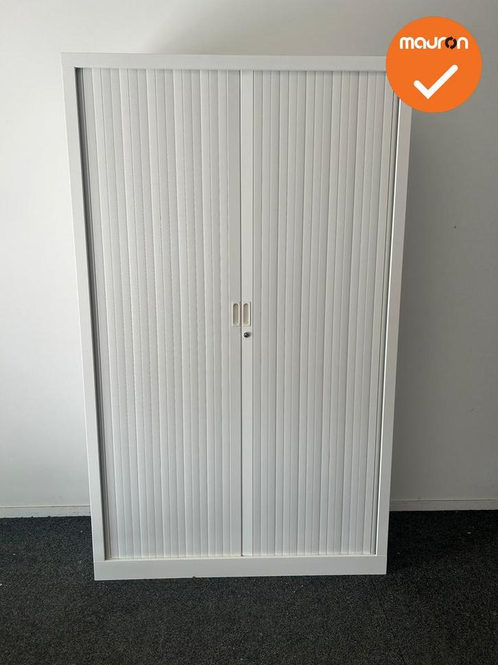 Mauforce Roldeurkast - V-serie - NIEUW - 198x120x43cm - Wit, Zakelijke goederen, Kantoor en Winkelinrichting | Kantoormeubilair en Inrichting