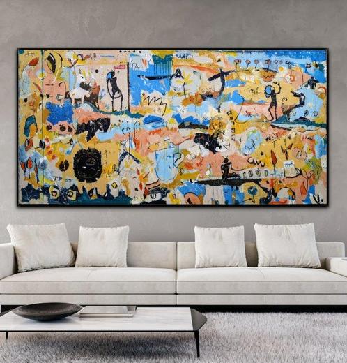 Alfonso Sánchez - The passage of time - XXL - NO Reserve, Antiquités & Art, Art | Peinture | Moderne