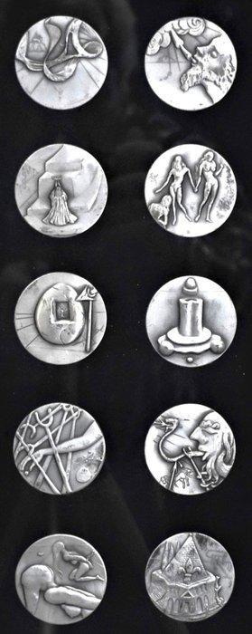 Salvador Dali (1904-1989) - Sculpture, Los Diez Mandamientos, Antiek en Kunst, Antiek | Overige Antiek