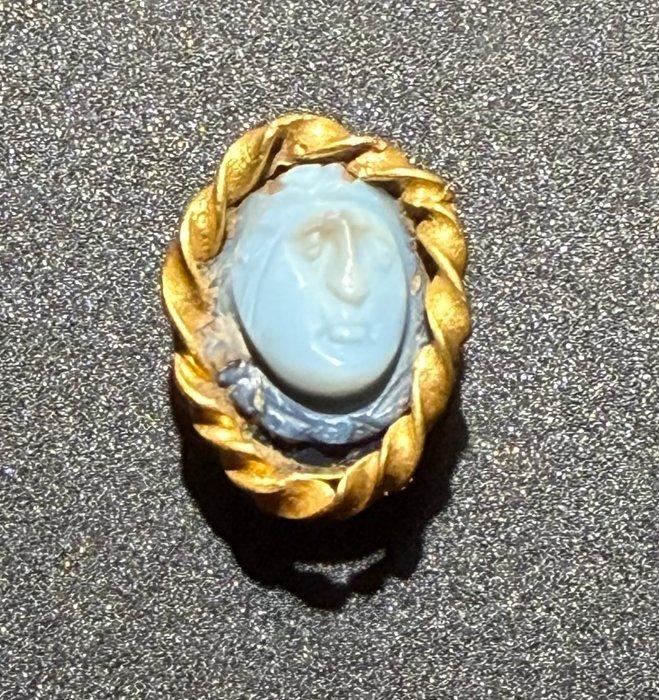 Oud-Romeins Agate Prachtige cameo met een fijn, Handtassen en Accessoires, Antieke sieraden
