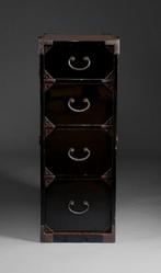 ladenkast  (ishôdansu) - Hout, Iron, Kiri (paulownia)