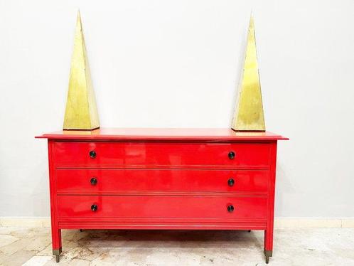 Commode - Bois, Laiton - Carlo de Carli, Huis en Inrichting, Overige Huis en Inrichting