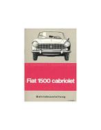 1965 FIAT 1500 CABRIOLET INSTRUCTIEBOEKJE DUITS, Ophalen of Verzenden