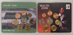 Ierland, Malta. y 2006/2008 (2 sets)  (Zonder Minimumprijs), Postzegels en Munten