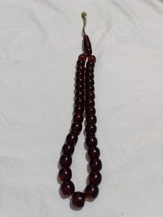 Rozenkrans - Amber - 1970-1980 - Zeldzame gebedskralen, Antiek en Kunst, Curiosa en Brocante