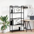 vidaXL Boekenkast Zwart eiken 80 x 30 x 153 cm Bewerkt hout, Verzenden, Nieuw