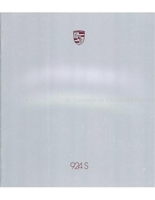 1986 PORSCHE 924 S BROCHURE ENGELS (USA), Livres, Autos | Brochures & Magazines