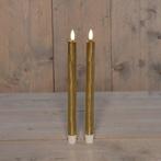 Ledkaars 3d flame candle goud annas collection d 2,5 h 23, Nieuw