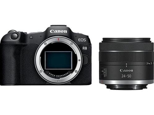 Canon -  Hybride Camera Eos R8 + Rf 24-50mm  - Zwart, Audio, Tv en Foto, Fotocamera's Digitaal, Nieuw, Canon, Verzenden
