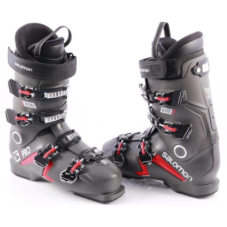 40,5 41 skischoenen SALOMON S/PRO R100 2022, oversized pivot, Sport en Fitness, Skiën en Langlaufen, Ski, Schoenen, Gebruikt, Salomon