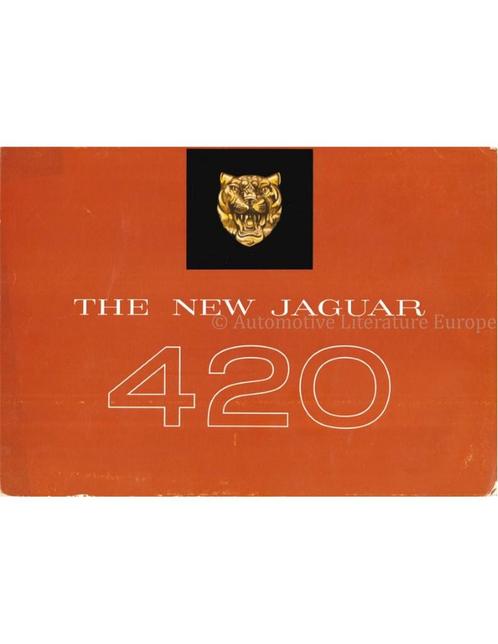 1967 JAGUAR 420 BROCHURE ENGELS, Boeken, Auto's | Folders en Tijdschriften