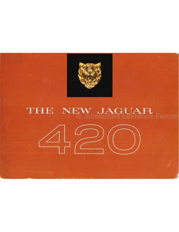 1967 JAGUAR 420 BROCHURE ENGELS, Boeken, Auto's | Folders en Tijdschriften