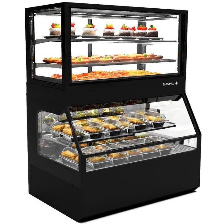 Wandkoeling | INTEGRA COMBI | Zwart | +4°C/+8°C |, Zakelijke goederen, Horeca | Keukenapparatuur, Nieuw in verpakking, Verzenden