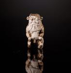LÉgypte ancienne, amulette Dieu Bes en faïence - 4 cm, Collections