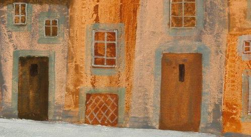 Guido Borelli - borgata del bianco, Antiek en Kunst, Kunst | Schilderijen | Modern