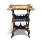 Bijzettafel - Modernista - Hout, Keramiek, Brons, Antiek en Kunst